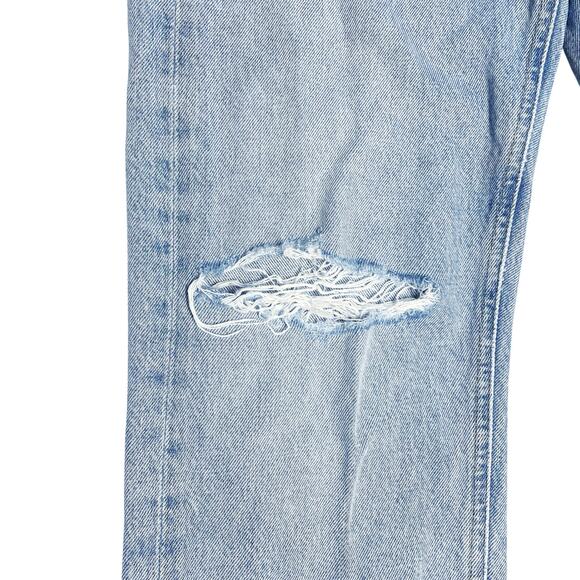 AGOLDE 90's Mid-Rise Loose Fit Jean in Captured Size 24 Button Fly Distressed - Picture 5 of 8